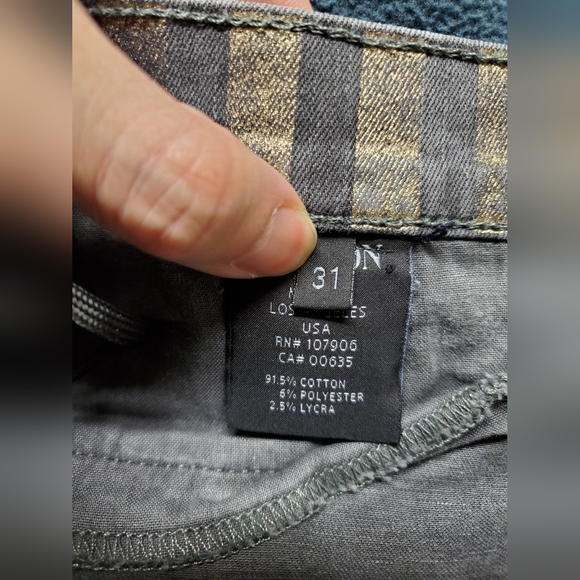 Hudson Gold Black Striped Skinny Jeans - Picture 5 of 7